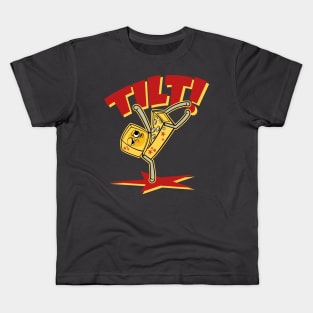 Tilt Pinball Fan Funny Design Kids T-Shirt